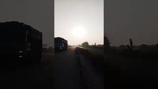 View of sunset on travel roads.  #youtube #singing #travel #road #music #instagram #india #song