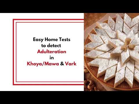 Home Tests to Detect Vark Adulteration