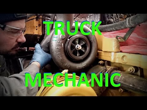 A Day In The Life Of A Truck Mechanic. Heavy Duty Truck Diesel Engine Mechanic.