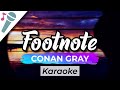 Conan Gray - Footnote - Karaoke Instrumental (Acoustic)