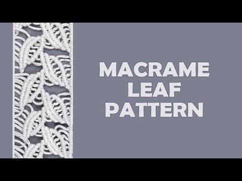 Macrame ABC pattern sample 17