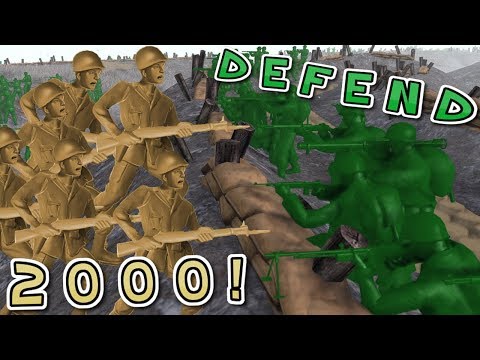 2000 Tans Vs Super fortress ! Army Men of War - Episode 30