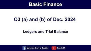 Q3(a) & (b) – December 2024