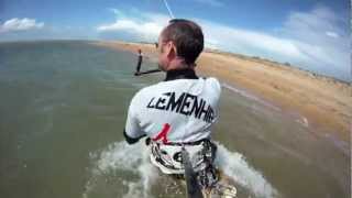 preview picture of video 'kitesurf Merville Sallenelles'