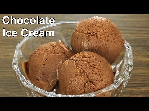 3 Ingredients Chocolate Ice Cream Recipe at Home
