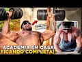 COMPREI HALTERES DE 45KG PRA MINHA ACADEMIA NA GARAGEM!!