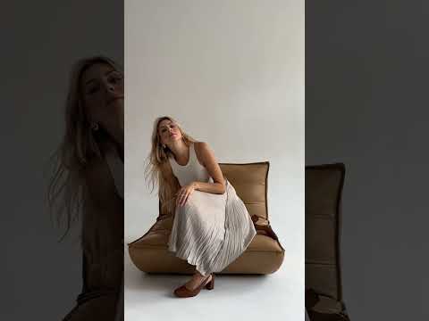 SAWAY | Brązowe czółenka Lenora