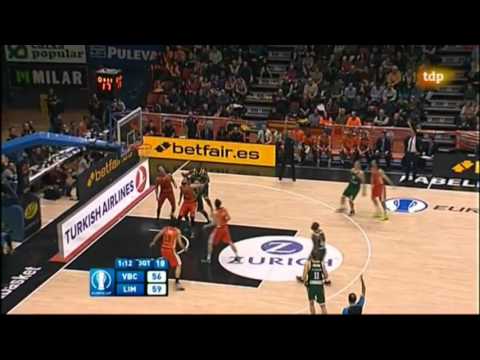 Bo McCalebb contra el Valencia Basket