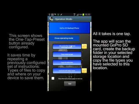 GoPro SD Backup2Phone 480p Video
