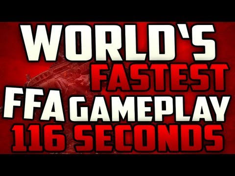 Black Ops 2: Worlds Fastest BO2 FFA - Free For All World Record (Black Ops 2 Multiplayer Gameplay)