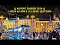 🎄🎅🚊advent zagreb 2024 _linija 6 line 6 12.2024 real time