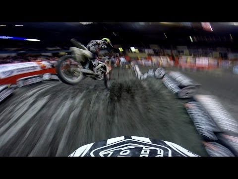 HELMET CAM: Fredrik Noren - Arenacross LCQ / AMSOIL Arenacross - Worcetster, MA (MXPTV)