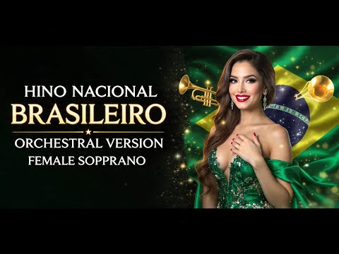 Brazilian National Anthem - Epic Orchestral Cover | Female Soprano | Hino Nacional Brasileiro 🇧🇷