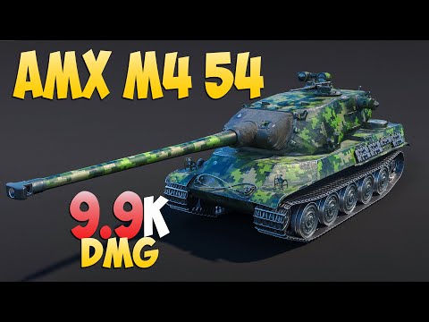 AMX M4 54 - 6 Kills 9.9K DMG - Massive! - World Of Tanks
