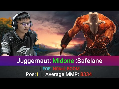 Juggernaut Perspective by Midone | @1440p | Safelane Pos:1 |  | FOE: N0tail, BOOM |5799899803