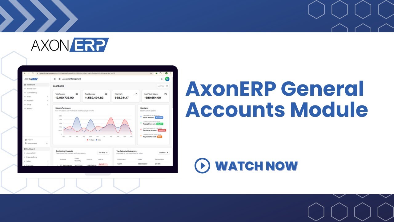AxonERP YouTube Video