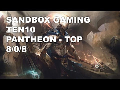 SANDBOX Gaming Ten10 Top Pantheon vs Sylas - KR Challenger Rank Game 10.7
