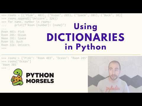 Using dictionaries in Python