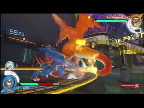 Pokken EX Tourney. Anthan (Braixen/Charizard) Vs Tumbleweed (Garchomp)