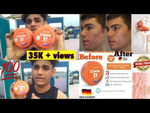 CREME 21 👍🏻 All day intensive care & protection dry skin Men & women 💯Honest Review | 2022