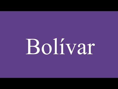 How To Pronounce ''Bolívar'' Correctly in Spanish