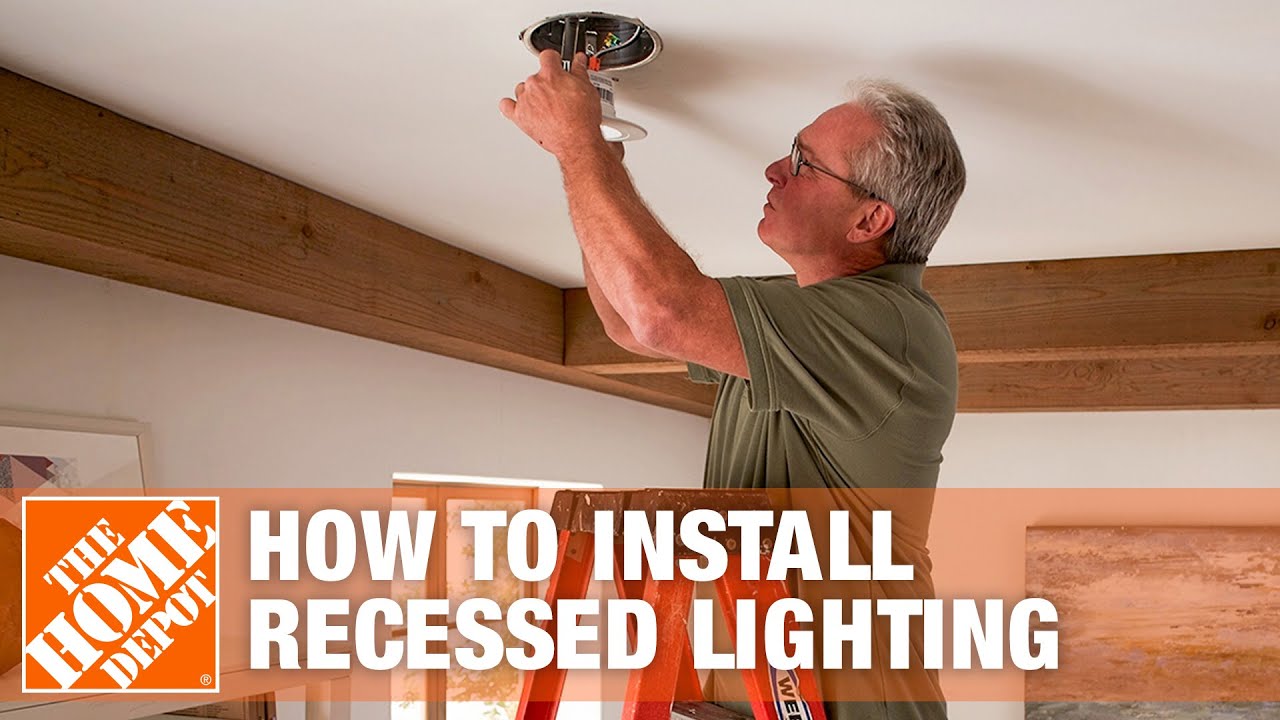 How To Install Recessed Lighting Can Lights The Home Depot How To Install Recessed Lighting Can