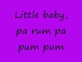 Bob seger - the little drummer boy