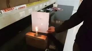 Experiment to find focal length of concave mirror by displacement method