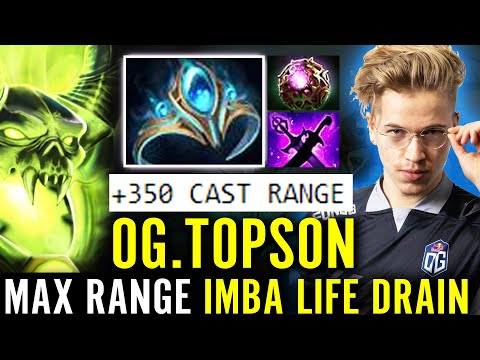 TOPSON [Pugna] +350 Cast Range!!! Psychic Headband + Octarine Core Crazy LIFE DRAIN Dota 2 Pro MID