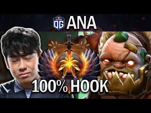 OG.ANA PUDGE WITH PRO HOOKS - DOTA 2 7.30 PRO GAMEPLAY