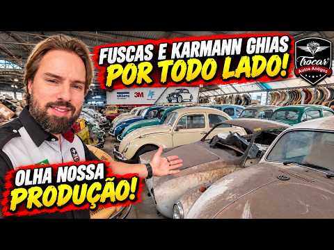 Um VERDADEIRO MAR de FUSCAS e KARMANN GHIAS! 😱