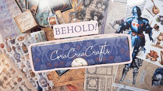 Most enchanting stationery box ever? 🏰⚔️🛡 CoraCreaCrafts Vintage Craft Box Subscription Review