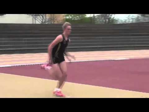 High jump training session