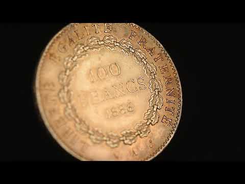 Munten, Frankrijk, Génie, 100 Francs, 1886, Paris, ZF+, Goud, KM:832