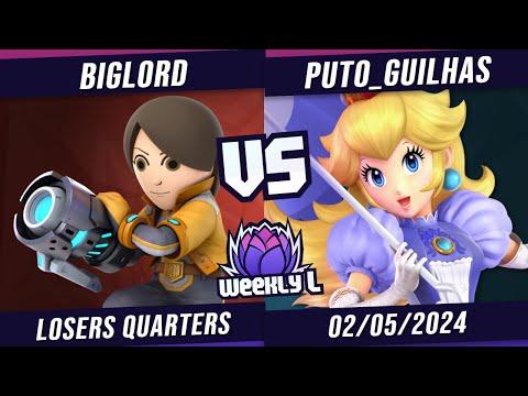 BigLord vs Puto_Guilhas - Losers Quarter-Final - Weekly L #110 | Mii Gunner vs Peach
