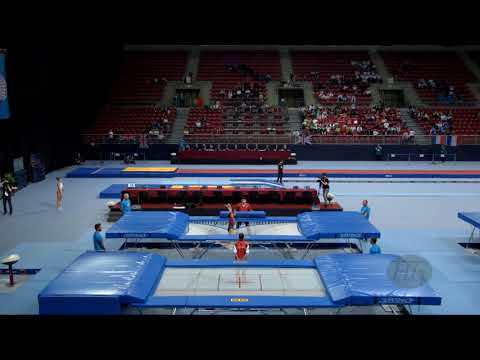 NAKURA Saori (JPN) - 2017 Trampoline Worlds, Sofia (BUL) - Qualification Trampoline Routine 1
