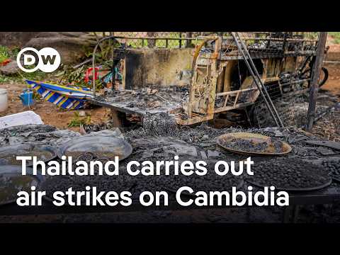 泰柬邊境軍事衝突造成 10 人死亡 | DW News (10 people die in military clashes along Thailand-Cambodia border | DW News)