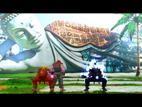 Street Fighter Evil Ryu Ken Vs Oni Gouki || Most Evil Fight Ever || Abnormal Fighting