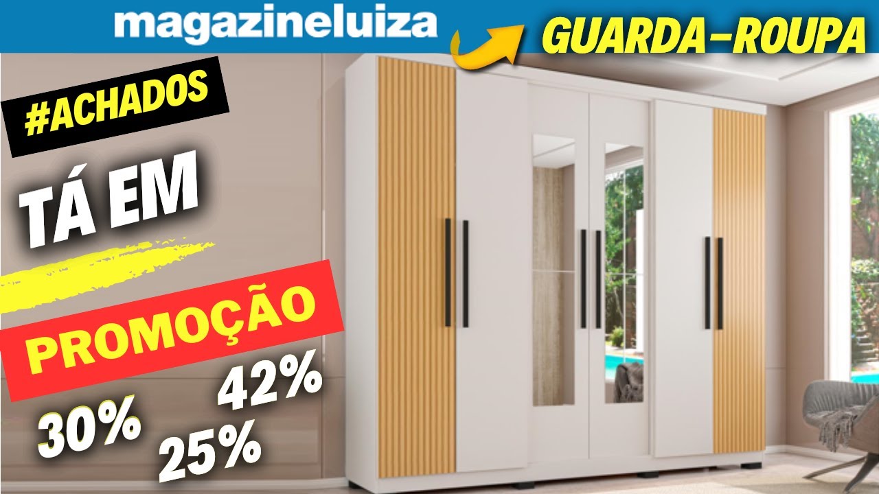 MAGAZINE LUIZA OFERTAS DE HOJE GUARDA ROUPA DE CASAL E SOLTEIRO- PROMOÇÕES DE GUARDA ROUPAS