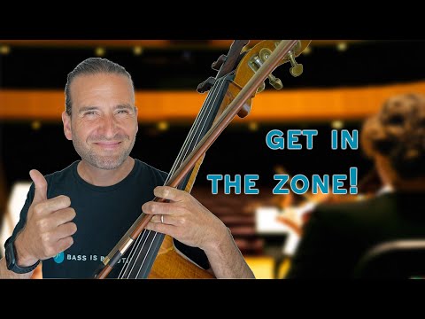 Warming up before rehearsals and concerts - my double bass routine!