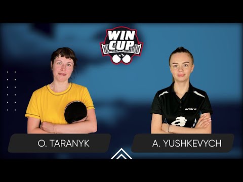 13:30 Olena Taranyk - Anastasiia Yushkevich West 3 WIN CUP 07.09.2024 | Table Tennis WINCUP