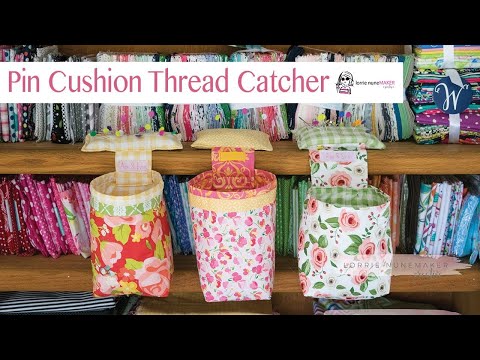Pin Cushion Thread Catcher (Free SVG included)