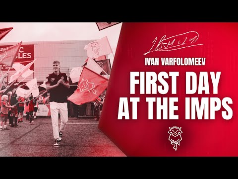 Ivan Varfolomeev's first day with Lincoln City