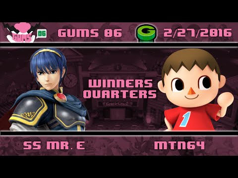 GUMS06 Singles (Winner's Quarters) - SS Mr. E (Marth) vs Mtn64 (Villager)