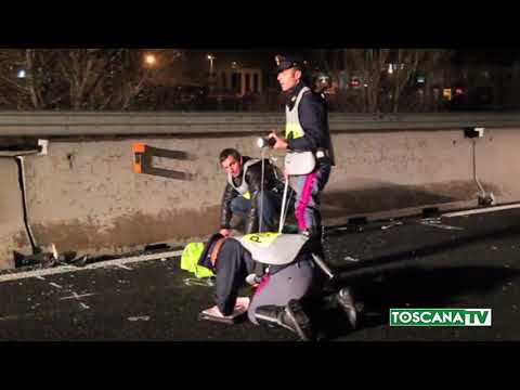 2018-01-14 EMPOLI - AUTO RIBALTATA, MUORE A 31 ANNI SULLA FI-PI-LI