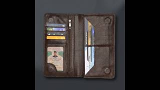 Double Gadget Long Wallet - Chocolate