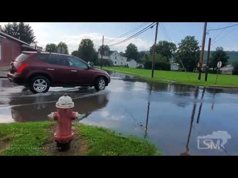 07-27-2023 Hughesville, PA - Strong Thunderstorms Dump Heavy Rain, Roads Turn Into Lakes
