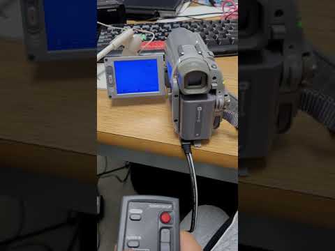 Sony handycam mini DV cassette rewind #shorts