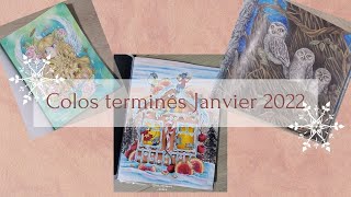 Coloriages terminés Janvier 2022 - PAC - Finished pages