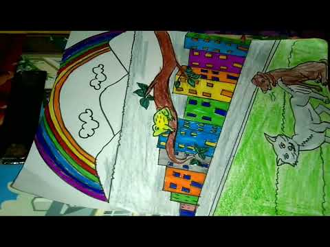 curious  town drawing  🙏🙏